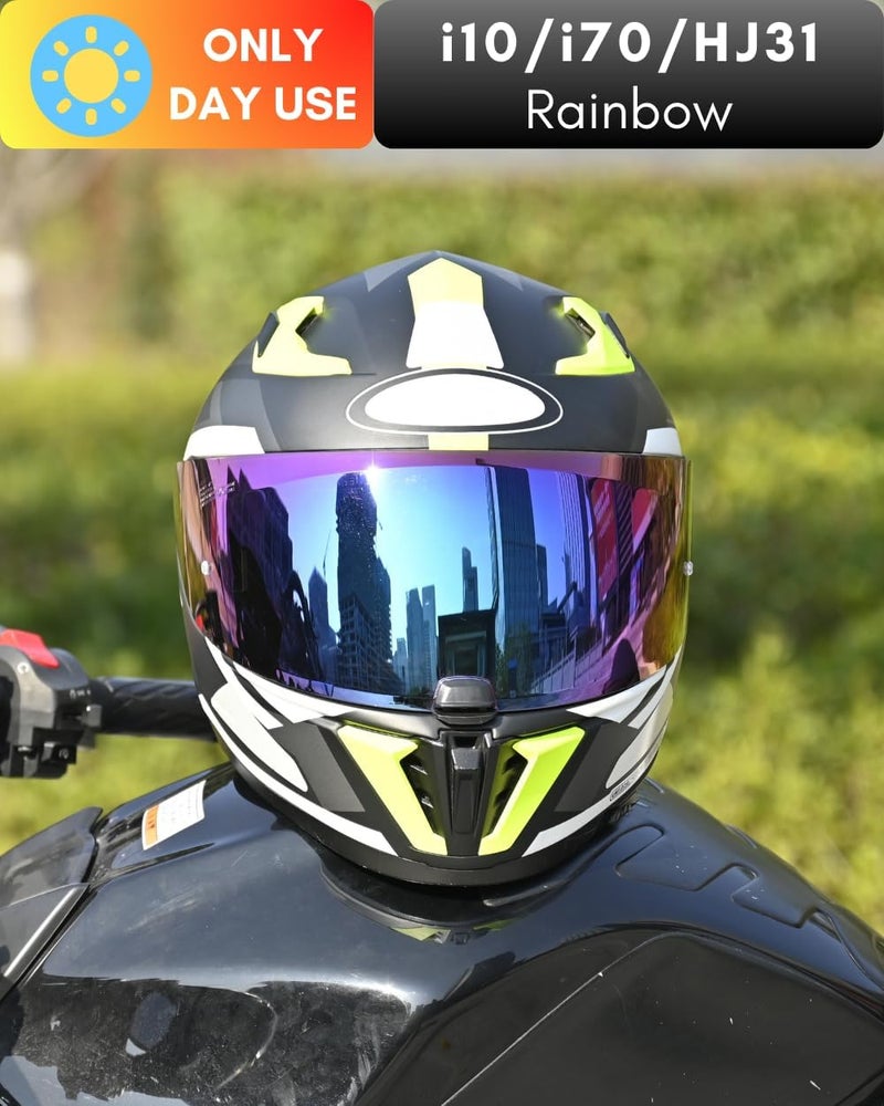 Logto Replacement Motorcycle Helmet Shield for I10 I70 HJ-31 Helmet Visor Shield Anti-Scratch Wearproof Windproof Universal Helmet Accessories - Image 2